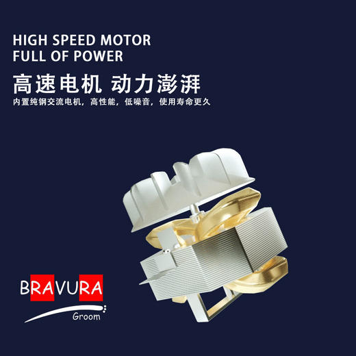宠物专业大风力吹风机RA2402意大利BRAVURAGROOM品牌 商品图3