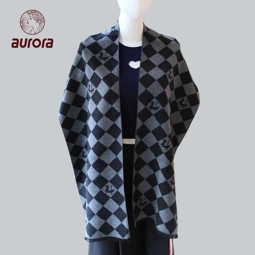 福虎 真丝双面提花拉绒围巾 商品图3