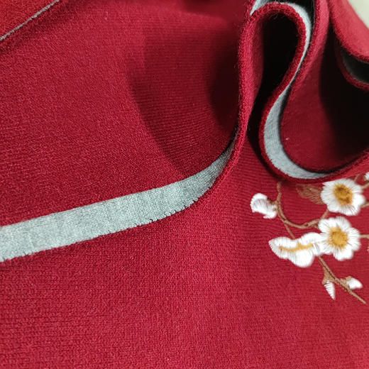 上海旗袍厂NBL-NPJ01羊绒旗袍披肩秋冬款加厚妈妈装披风刺绣婚礼宴会穿保暖加绒 商品图1