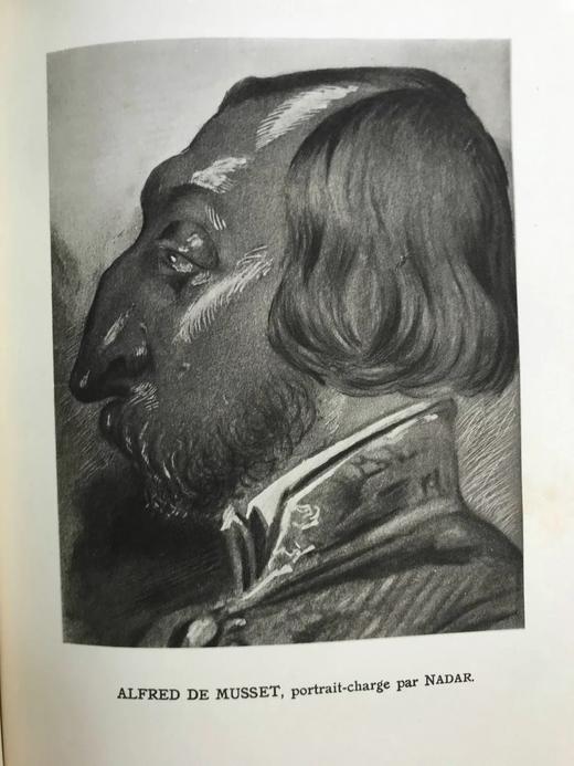 【法语】1929年 缪塞《文学评论集》 8幅插图 真皮精装18开 商品图9