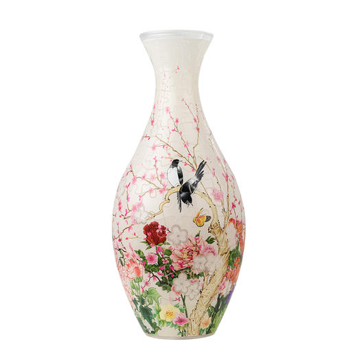 160片 透明花瓶拼图 立体拼图 S1028 鸟语花香 商品图0