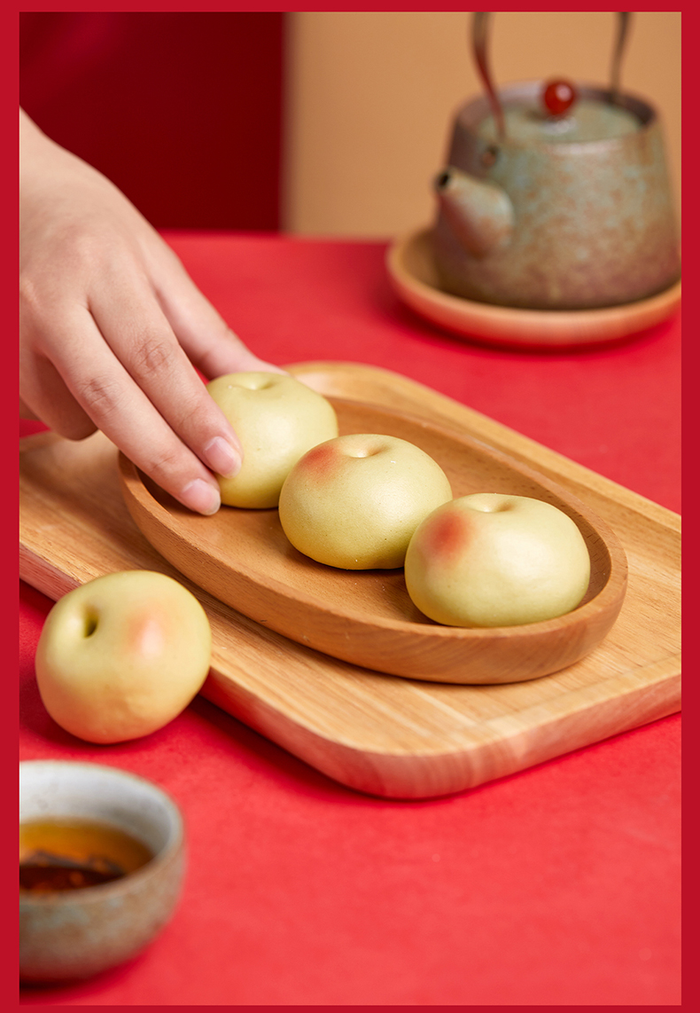 御茶膳房寿桃老人祝寿生日糕点心万事如意过寿礼品大寿桃馒头礼盒