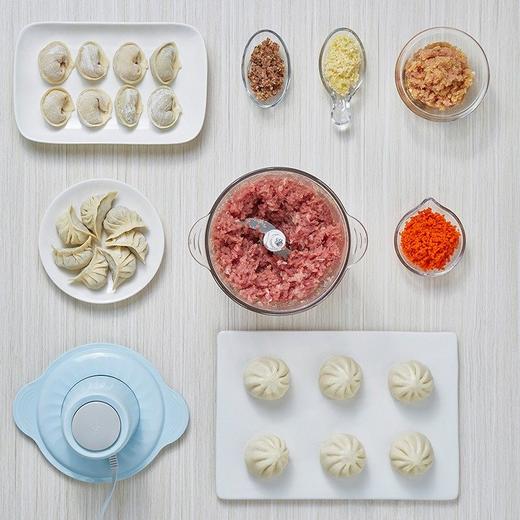 小熊（Bear）绞肉机家用电动玻璃多能料理机绞馅机碎肉打肉机切菜搅拌机QSJ-C03B1 商品图4