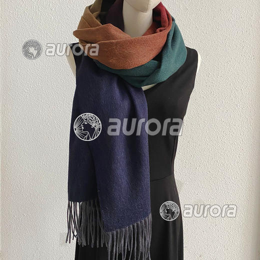 多色渐变羊绒大围巾 披肩 商品图6