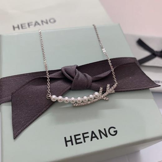 何F，雪枝珍珠项链 商品图2