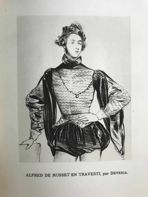 【法语】1929年 缪塞《文学评论集》 8幅插图 真皮精装18开 商品图7