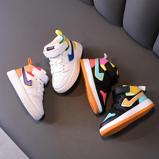 宝宝运动鞋男1-3岁高帮板鞋鸳鸯鞋小童鞋子秋季婴幼儿学步鞋女童 商品图0