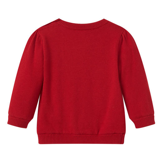 丽婴房-童衣类（冬）E1毛衣款C_大红莓红 商品图1