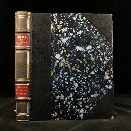 【法语】1929年 缪塞《文学评论集》 8幅插图 真皮精装18开 商品图0