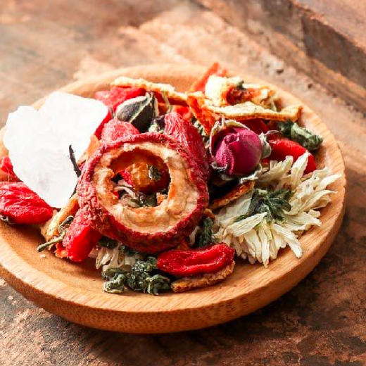 *自营*血瘀体质组合 | 玫瑰桃仁球x1怀姜膏x1双花八宝茶x1红艾四物足浴粉x1 商品图3