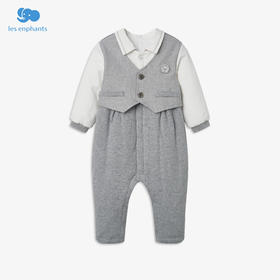 丽婴房-童衣类（冬）E1连身装游戏裤X_中灰