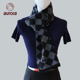 福虎 真丝双面提花拉绒围巾