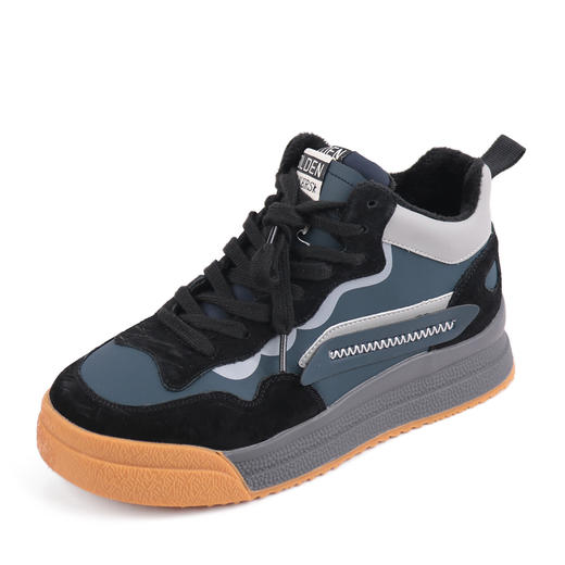 富贵吉祥2021运动青春洋气加绒棉鞋圆头休闲F218039 商品图1