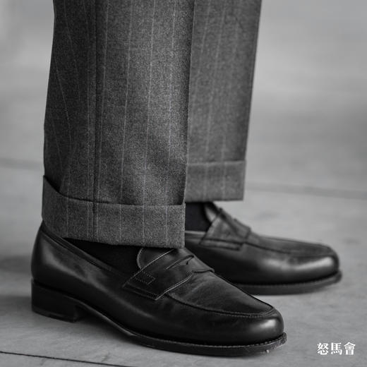 Stylbiella Super 120's 澳洲美丽诺羊毛橄榄绿色棕条纹套装 商品图8