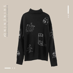 FM19AW4A-ZZS1917绣花高领毛衣