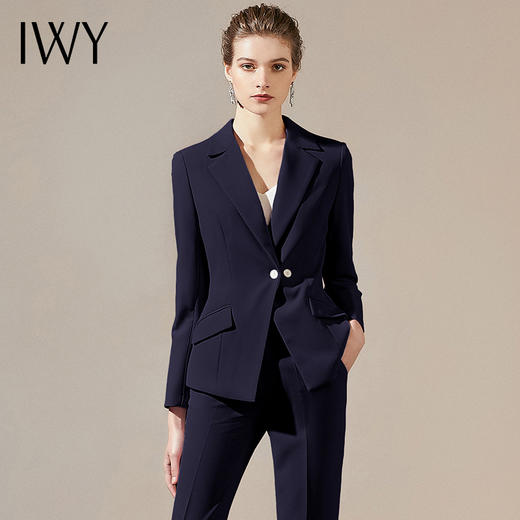 IWY/新款藏青色职业通勤时尚套装 CP10363 商品图2
