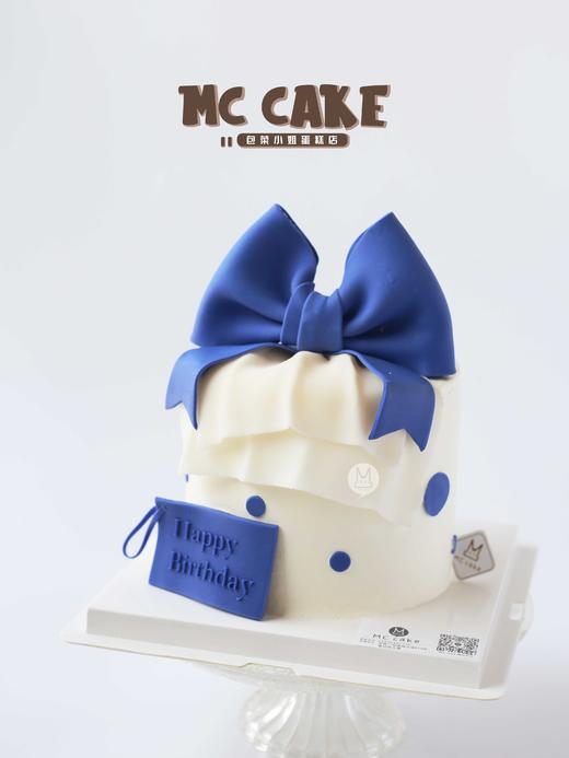 蓝色波点蝴蝶结款 商品图1