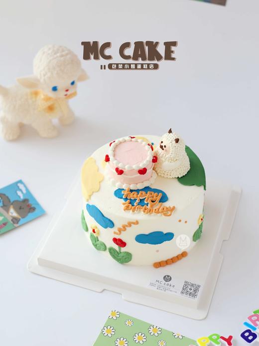 ins小羊立体裱花蛋糕 商品图0