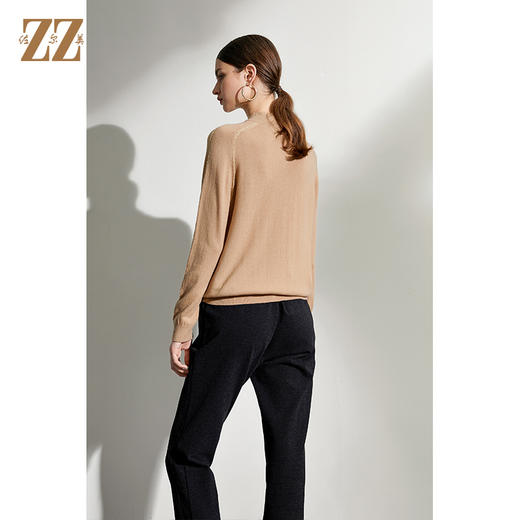 佐尔美2021年冬季新款 100绵羊毛舒适打底衫羊毛衫女E04MS03 商品图4