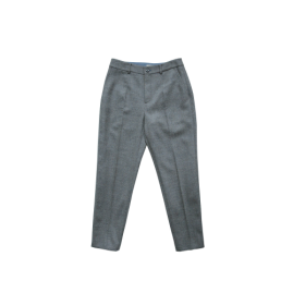 BanL/BLV644C/珐琅彩粗花羊毛呢直筒休闲西裤