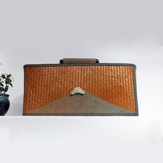 香云纱莨玉美物长方包竹编 商品图0