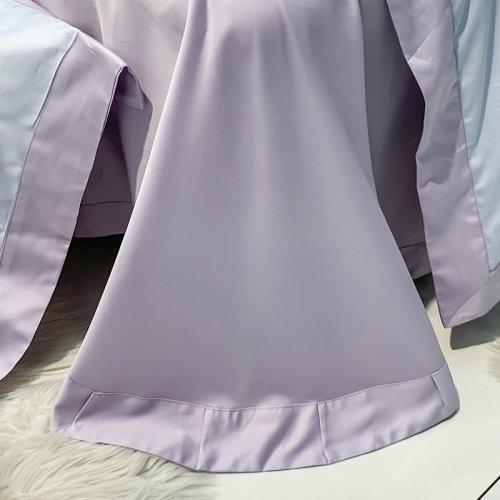 占姆士奥莱线上款  春夏新品80S绣花全棉四件套 活性印染被套床单4件套-遇见(蔚蓝) 商品图3