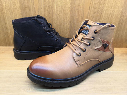 豪行正品潮男工装靴19362015牛皮男士马丁靴高帮英伦风秋冬短靴子 商品图3