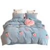 立体毛巾绣牛奶绒秋冬保暖四件套/三件套 御寒被套床单-桃之幺幺 商品缩略图11