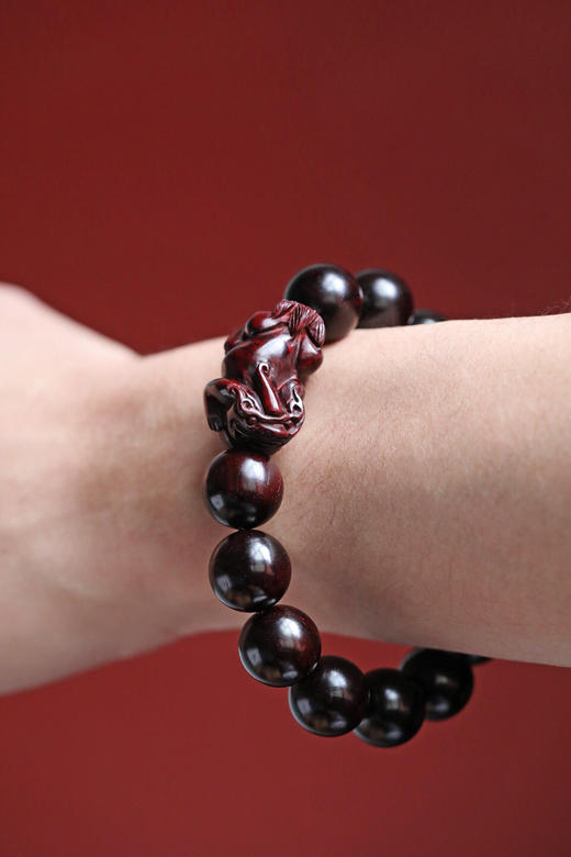 【青山特惠】小叶紫檀1.5貔貅手串 t26 商品图5