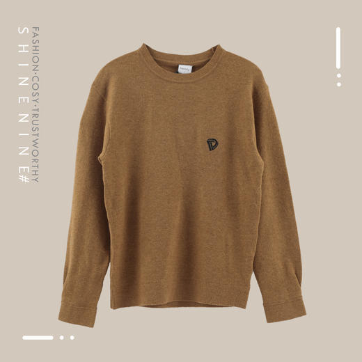 E97364371极简套头圆领针织衫 商品图8