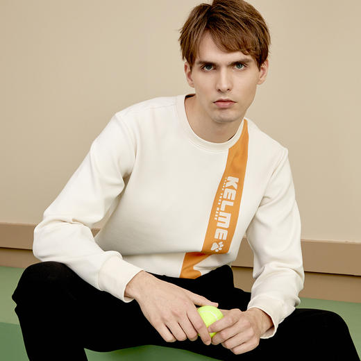 KELME卡尔美圆领套头卫衣男春秋新款无帽青少运动休闲上衣 商品图2