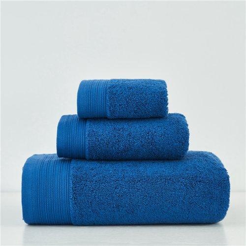 炫彩系列全棉毛巾浴巾方巾三件套 毛巾套装 精梳棉纱柔软亲肤 商品图1