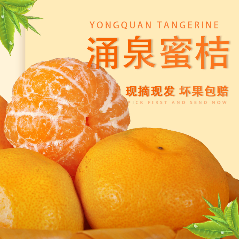 涌泉蜜桔台州临海无核橘子新鲜水果 涌泉蜜橘砂糖橘