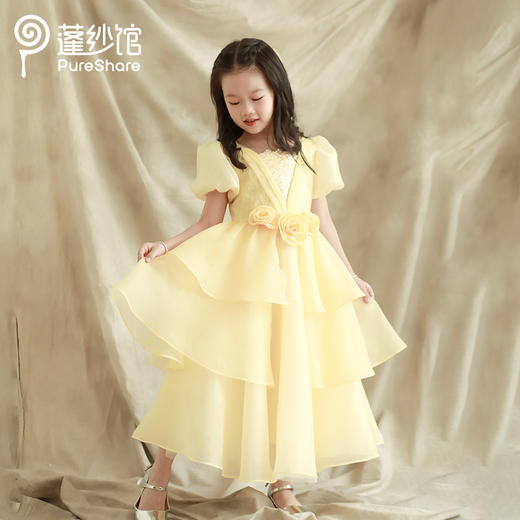 pureshare 贝儿公主裙女童超仙秋冬连衣裙2021新款高定礼服贝贝公主 商品图1