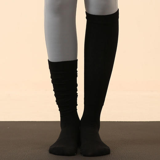 中长筒瑜伽袜秋冬季加厚加绒保暖防滑毛圈室内专用运动普拉提袜子 商品图9