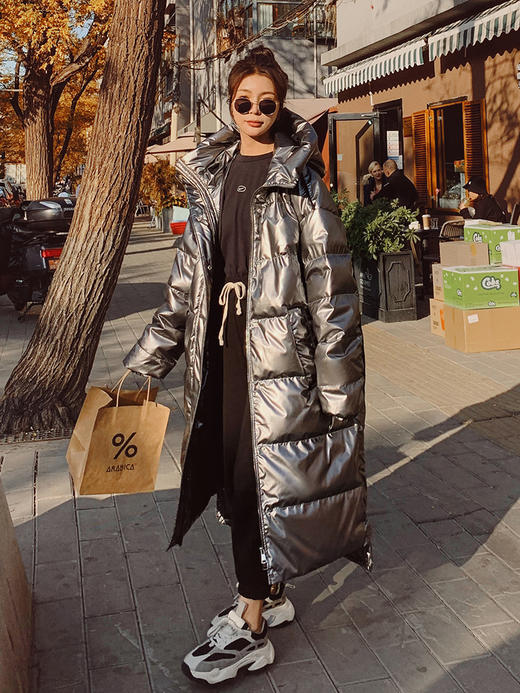 【亮面设计 气质寒冬】长款免洗羽绒服 商品图12