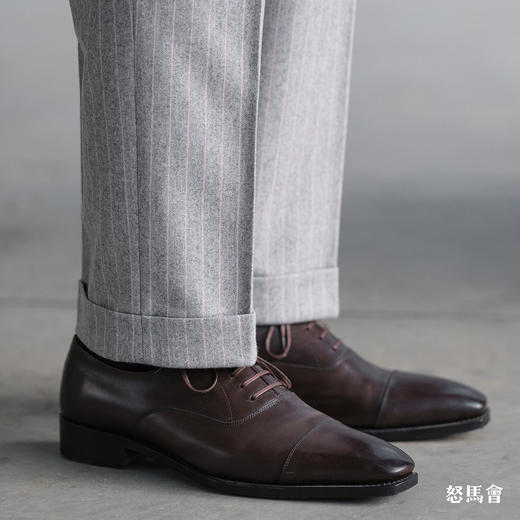 Stylbiella Super 100's 澳洲美丽诺羊毛浅灰色白条纹套装 商品图12