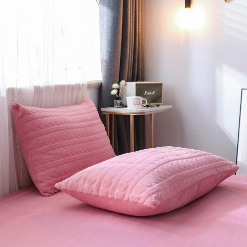 MY SIDE 秋冬新品 加厚保暖牛奶绒 被套床单床上用品 牛奶绒立体剪花四件套-美丽心晴 商品图13