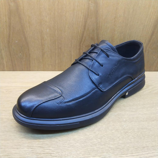 豪行男鞋10388973秋季英伦牛皮单鞋黑色商务皮鞋专柜正品 商品图0