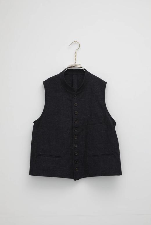 ECOLE DE CURIOSITES 小立领扣钮马甲 商品图13