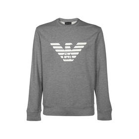 EMPORIO ARMANI 阿玛尼 男士经典鹰标卫衣 灰色 8N1MR6 1JRIZ F606