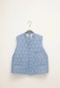 ECOLE DE CURIOSITES 棉麻菱格马甲背心 商品缩略图0