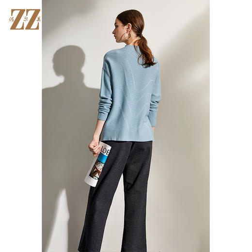佐尔美2021冬季新款 100%绵羊毛舒适打底衫羊毛衫女E04MS04 商品图4
