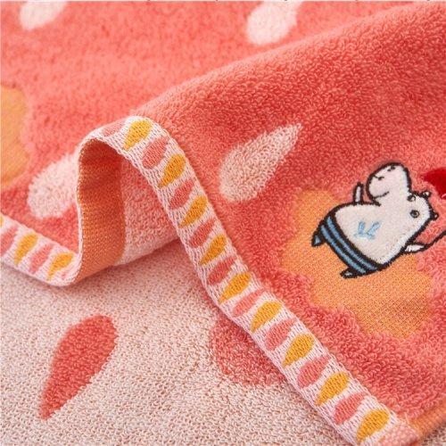 色织半无捻云朵绣花毛浴方巾三件套 全棉浴巾 柔软亲肤吸水性好 商品图1