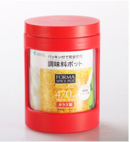 阿司倍鹭迷你玻璃调料罐-红470ml 商品图0