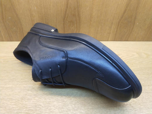 豪行男鞋10388973秋季英伦牛皮单鞋黑色商务皮鞋专柜正品 商品图4