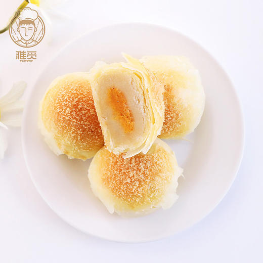 雅觅 原味晶沙酥360g 6枚蛋黄酥雪媚娘蛋黄夹心零食 办公室休闲食品 商品图5