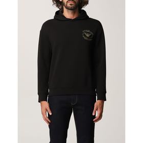 EMPORIO ARMANI 阿玛尼 连帽 男士卫衣 黑色 6K1M72 1JHSZ 0999