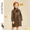littletime女童丝绒连衣裙秋冬装夹棉加厚2021新款长袖碎花儿童裙 商品缩略图0