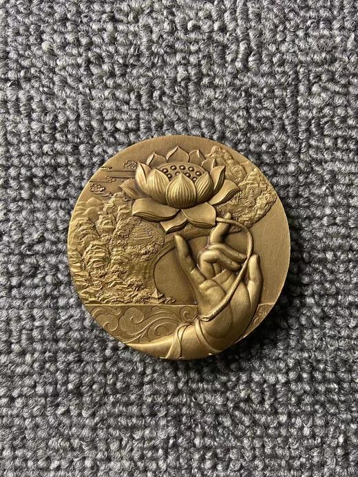 新品推荐《南海观音像铜章》纯铜大铜章 商品图1